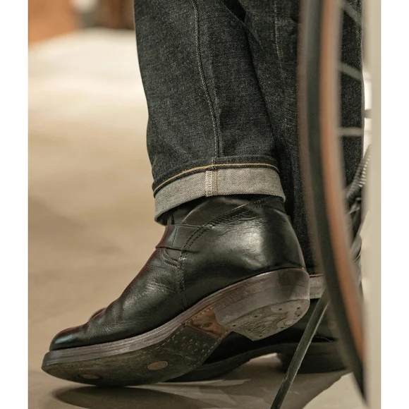 NON STOCK 15oz Raw Denim Selvedge Jeans Regular Fit Straight Rigid Version 34x34 - Picture 10 of 14